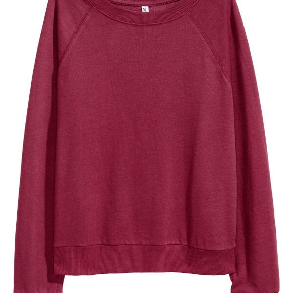 H&M maroon crew neck sweater (manufacturer photo) - Picture 1 of 2